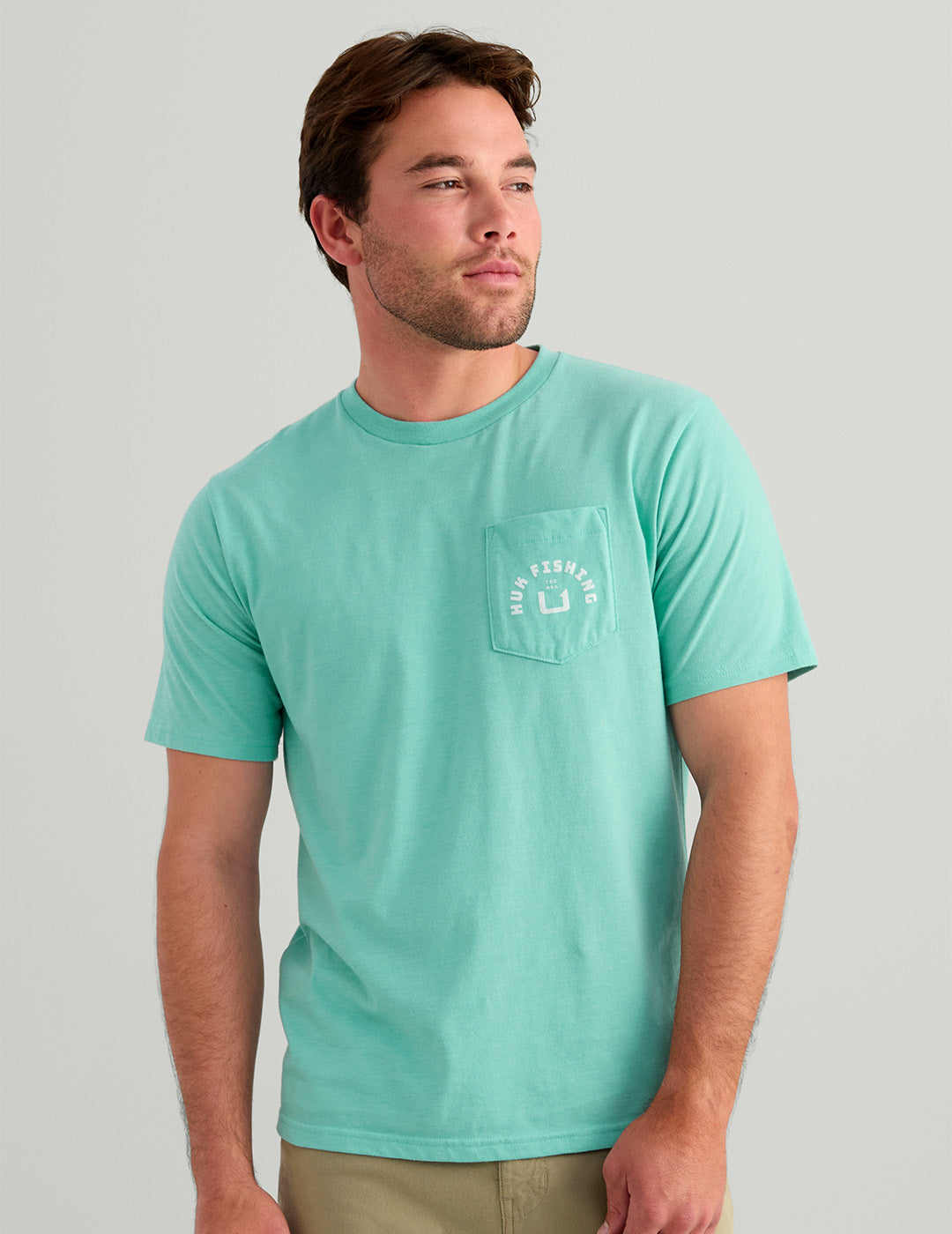 HUK FISHING Men's Tees Huk Fishing Pocket Tee