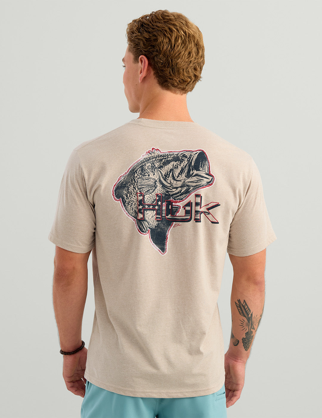 HUK FISHING Men's Tees Huk KC Americana Tee