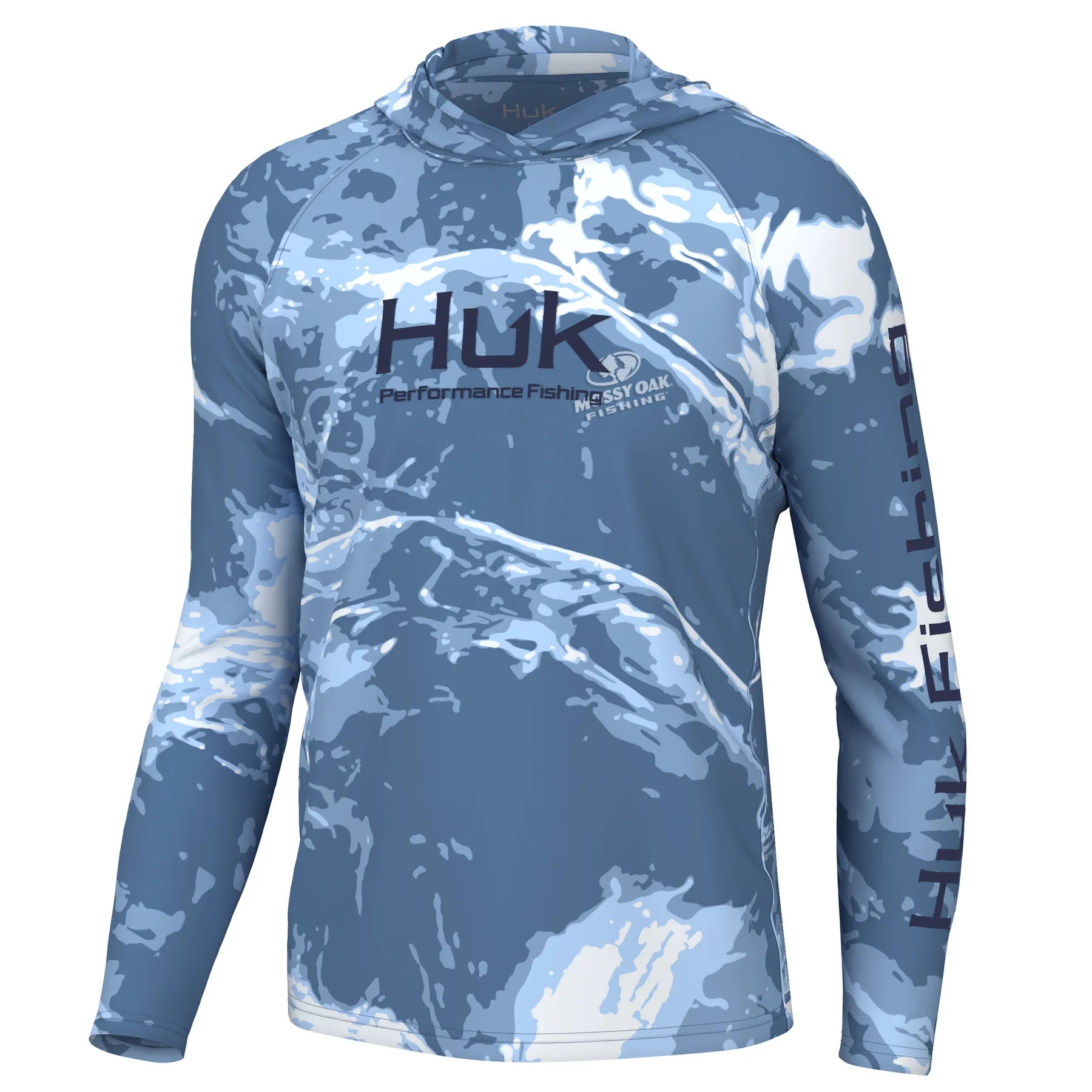 HUK FISHING Men's Tees Huk Mossy Oak Pursuit Performance Hoodie || David's Clothing