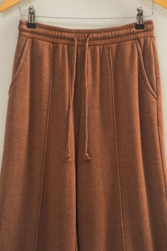 HYFVE INC. Women's Pants High-waist Drawstring Pintuck Pants