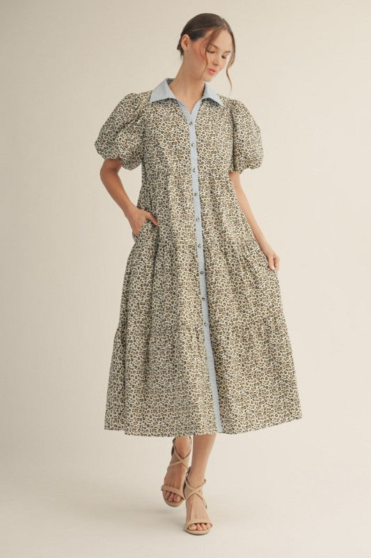 knee length dresses for ladies Just So Perfect For You Navy Paisley Button Down Midi Dress – Shop the Mint