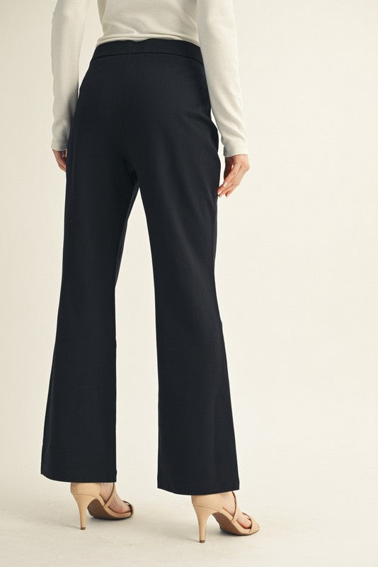 JODIFL Women's Pants BLACK / S Solid Bootcut Slacks G14609