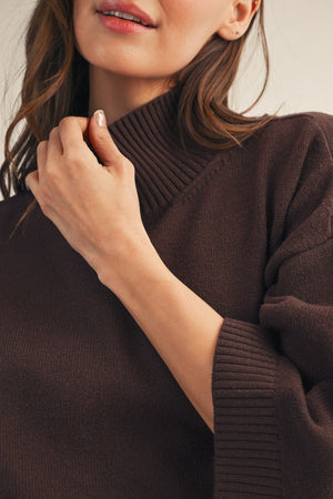 JODIFL Women's Sweaters Comfy Turtle Neck Sweater Top