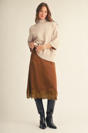 JODIFL Women's Sweaters Comfy Turtle Neck Sweater Top