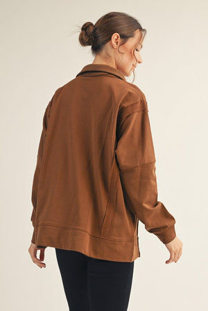 JODIFL Women's Sweaters Raw Cut Accent Solid Casual Top || David's Clothing