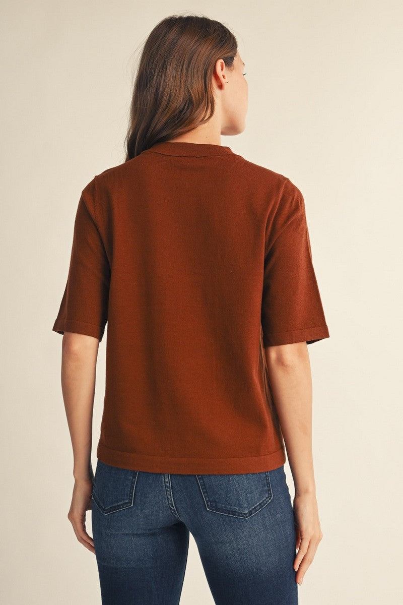 JODIFL Women's Top Round Neck Comfy Sweater Top