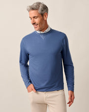 JOHNNIE O Men's Outerwear BYRON BLUE / S Johnnie-O Willard Drirelease Crewneck Sweatshirt JMKO100540BYRB