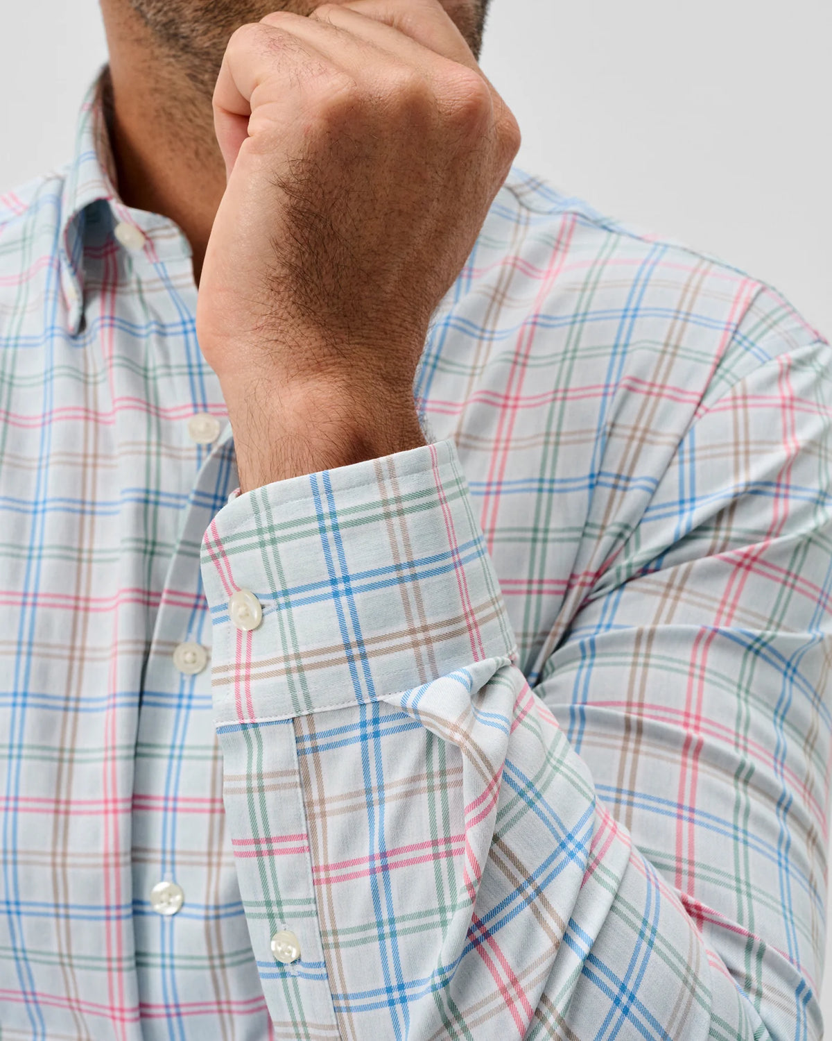 JOHNNIE O Men's Sport Shirt Johnnie-O Everyday Performance Button Down Shirt - Bingham Tattersall