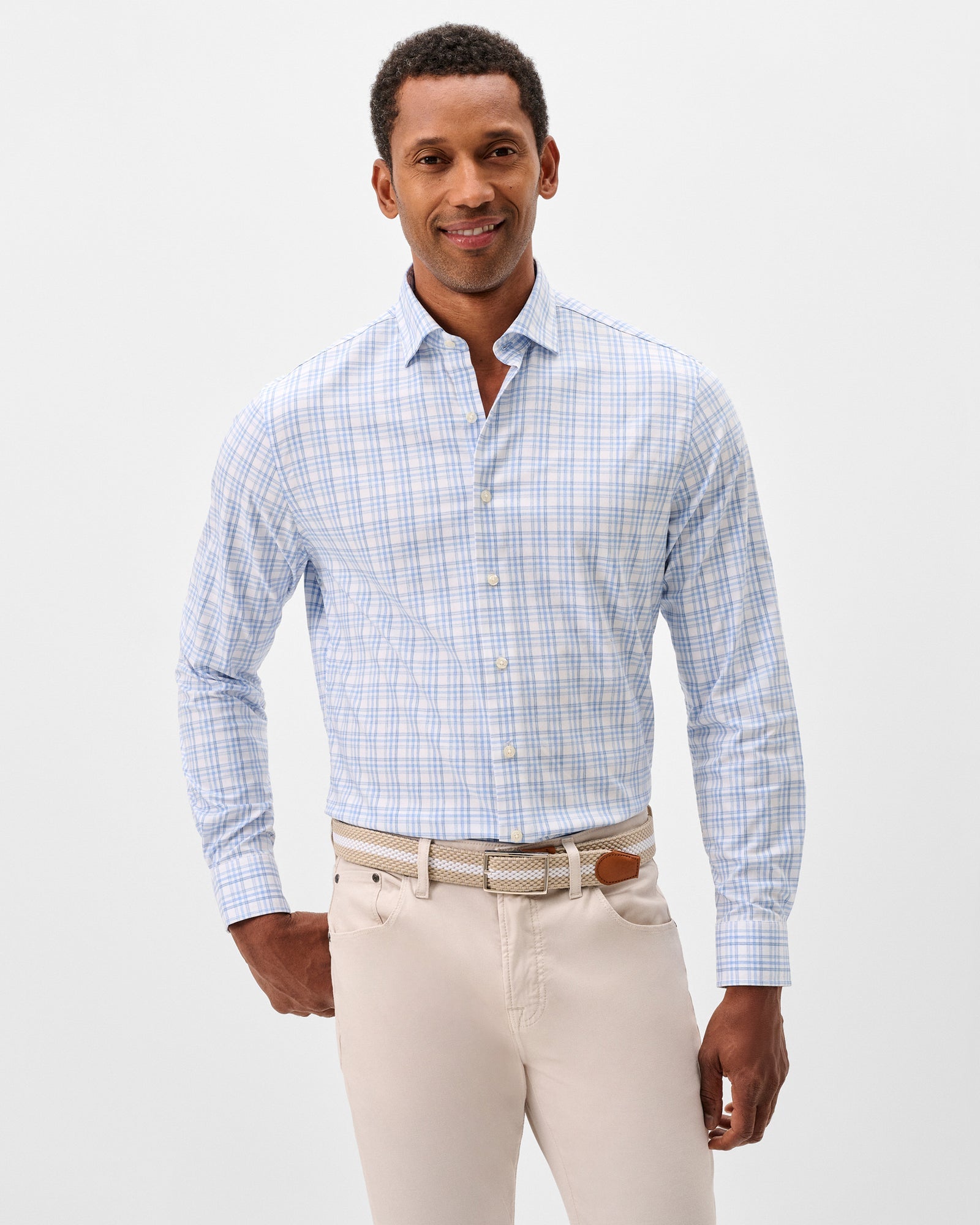 JOHNNIE O Men's Sport Shirt Johnnie-O Everyday Performance Button Down Shirt - Rafael Multi Pane