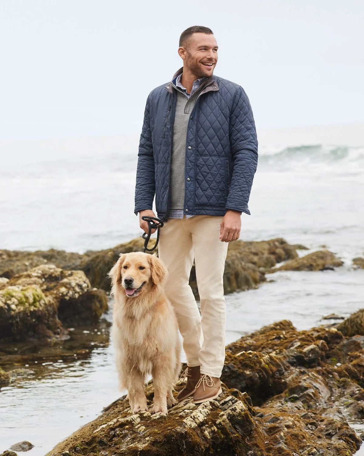 JOHNNIE O Mens Jackets Johnnie-O Juno Quilted Snap Jacket