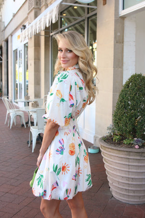 KARLIE CLOTHES Women's Dresses 252 BUBBLE HEM DRESS