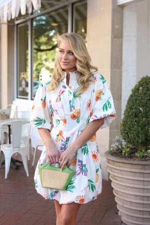 KARLIE CLOTHES Women's Dresses 252 BUBBLE HEM DRESS