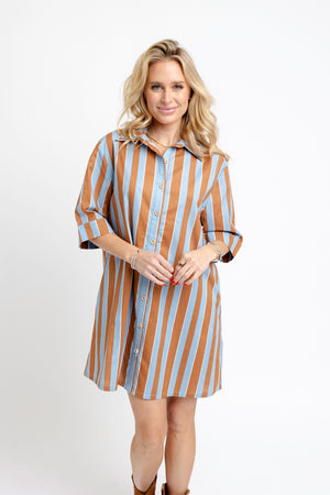 KARLIE CLOTHES Women's Dresses Karlie Bold Stripe Dress