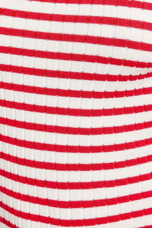 LELIS COLLECTION Women's Dresses Sleeveless Round Neck Striped Rib Sweater Dress || David's Clothing
