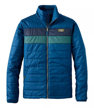 LL Bean Men's Jackets BLUE/NAUTICAL NAVY / S L.L. Bean Men's Mountain Classic Puffer Jacket, Colorblock 51240657892