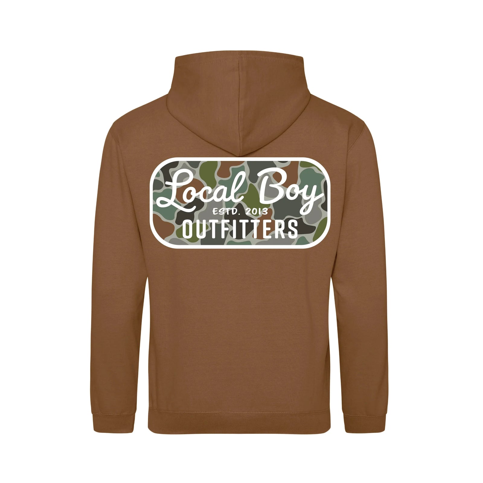LOCAL BOY OUTFITTERS Boy's Outerwear CARAMEL TOFFEE / XS Local Boy Youth Retro Patch FC Brushwood Hoodie L0200028CART