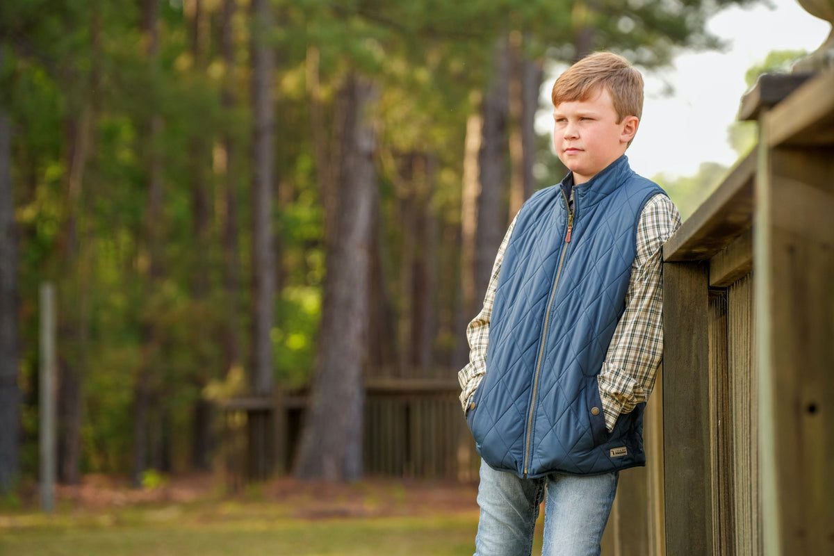 LOCAL BOY OUTFITTERS Boy's Outerwear Local Boy Youth Diamond Quilted Vest