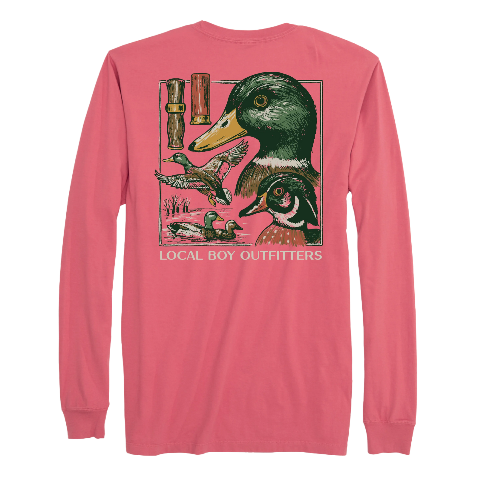 LOCAL BOY OUTFITTERS Kid's Tees Local Boy Youth Duck Species Long Sleeve T-Shirt