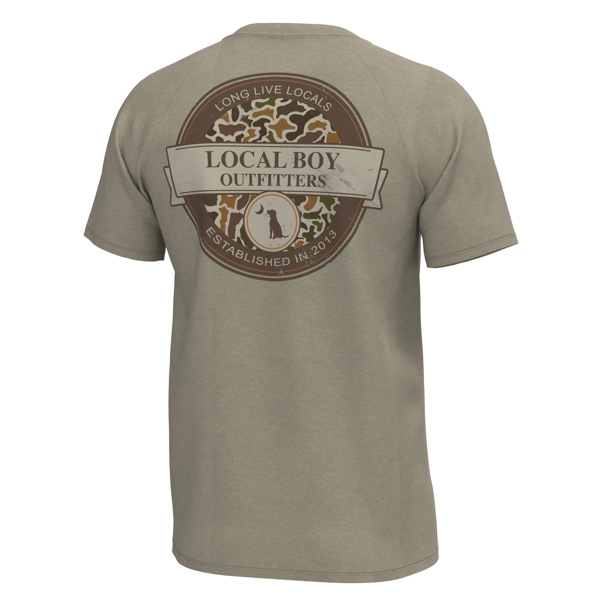 LOCAL BOY OUTFITTERS Kid's Tees SAND / XS Local Boy Youth Vintage Sphere Short Sleeve Heather Performance Shirt L0400012SND