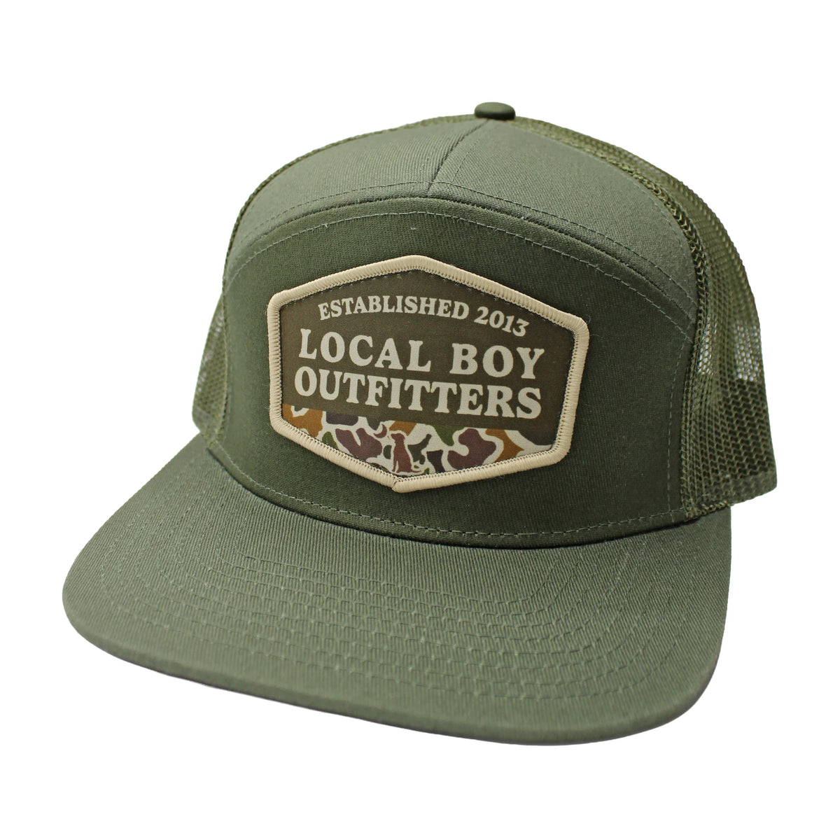 LOCAL BOY OUTFITTERS Men's Hats DARK GREEN Local Boy Men's 7 Panel Hat L3000795DGG