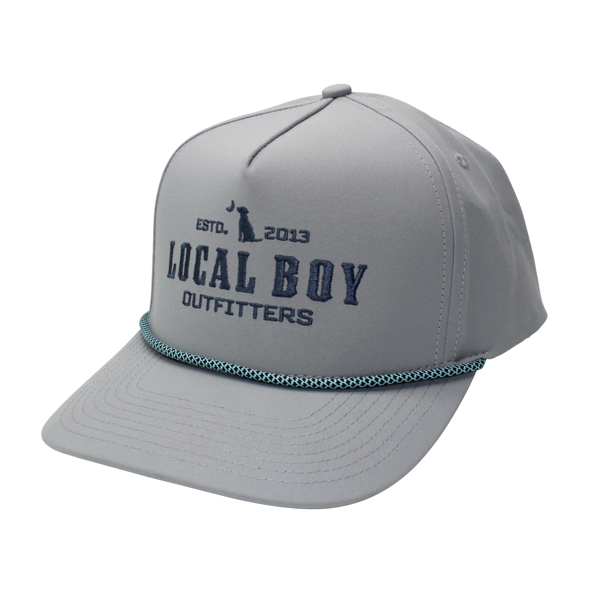 LOCAL BOY OUTFITTERS Men's Hats LIGHT GRAY Local Boy Local Emblem Rope Hat || David's Clothing L3000179LGB