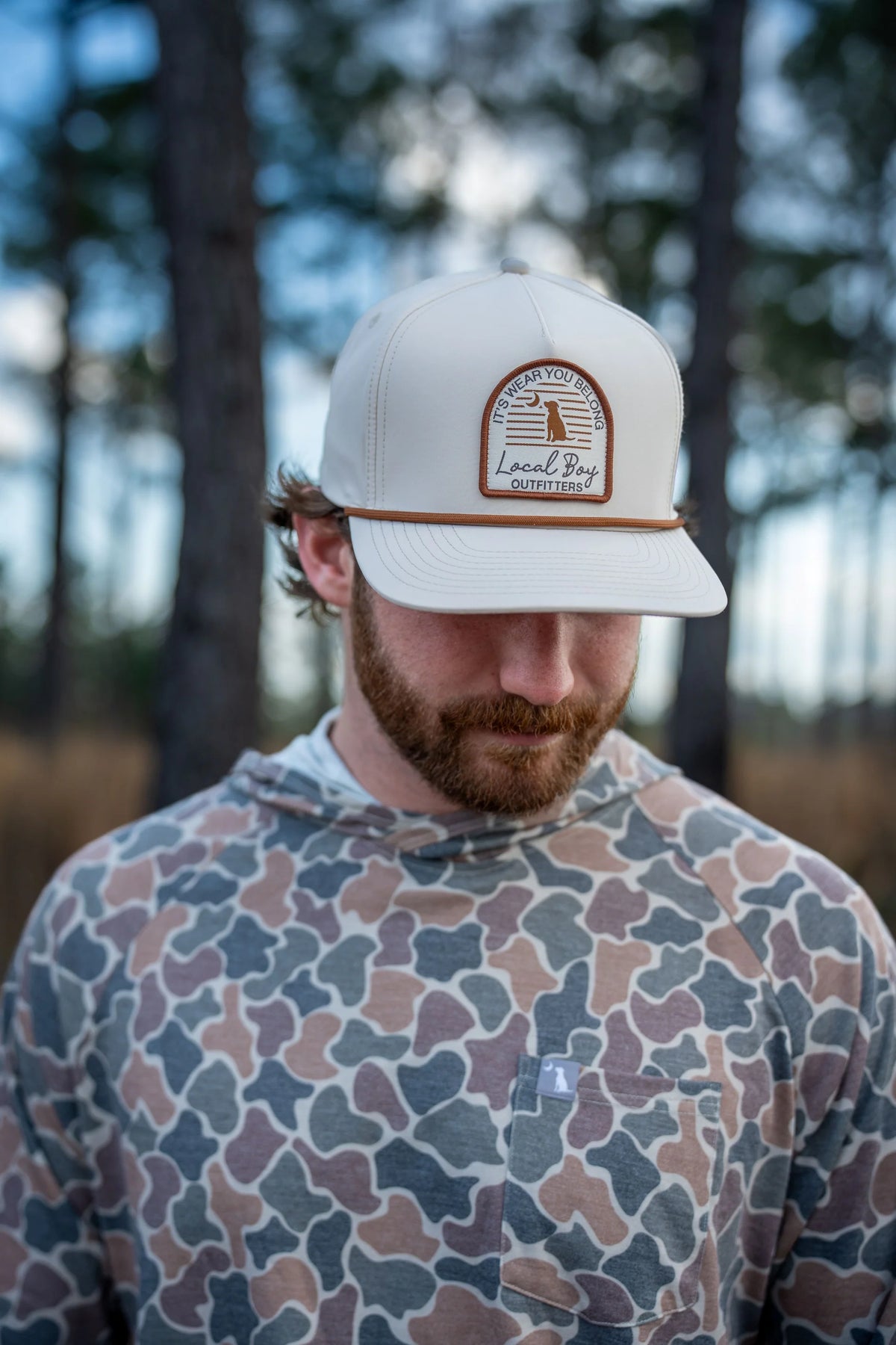 LOCAL BOY OUTFITTERS Men's Hats LIGHT KHAKI Local Boy Men's Horizon Arch High Crown Rope Hat L3000803LKH