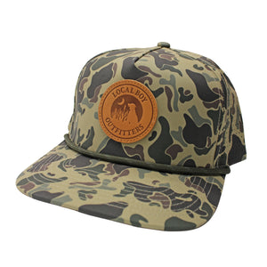 LOCAL BOY OUTFITTERS Men's Hats RETRO CAMO Local Boy Men's Patch Perforated Rope Hat L3000809RTC