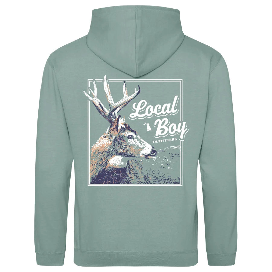 LOCAL BOY OUTFITTERS Men's Hoodies Local Boy Men's Brushwood Hoodie Stag Profile