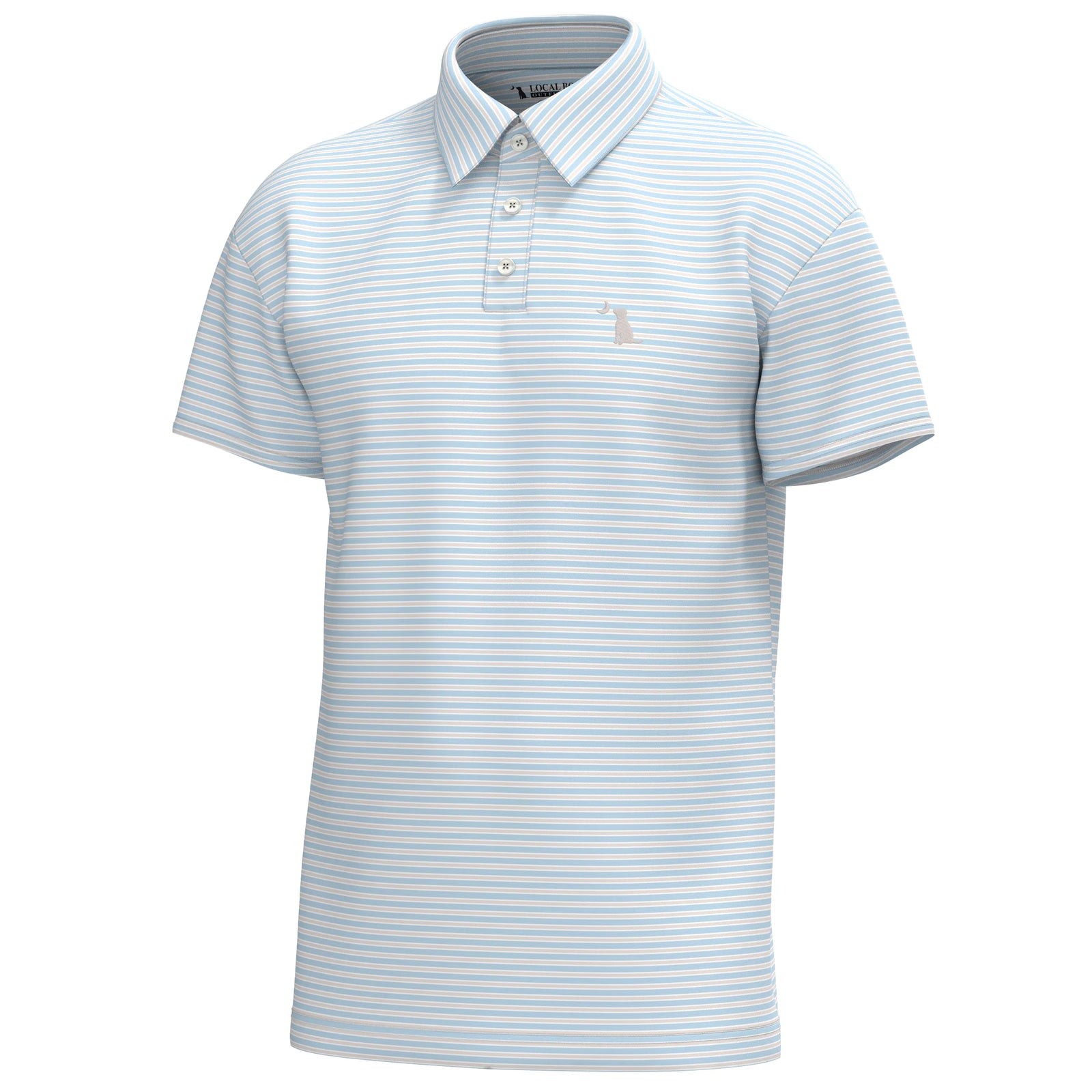 LOCAL BOY OUTFITTERS Men's Polo ICE BLUE/LIGHT SAND/ WHITE / S Local Boy Men's Surfside Polo L1200022ILW
