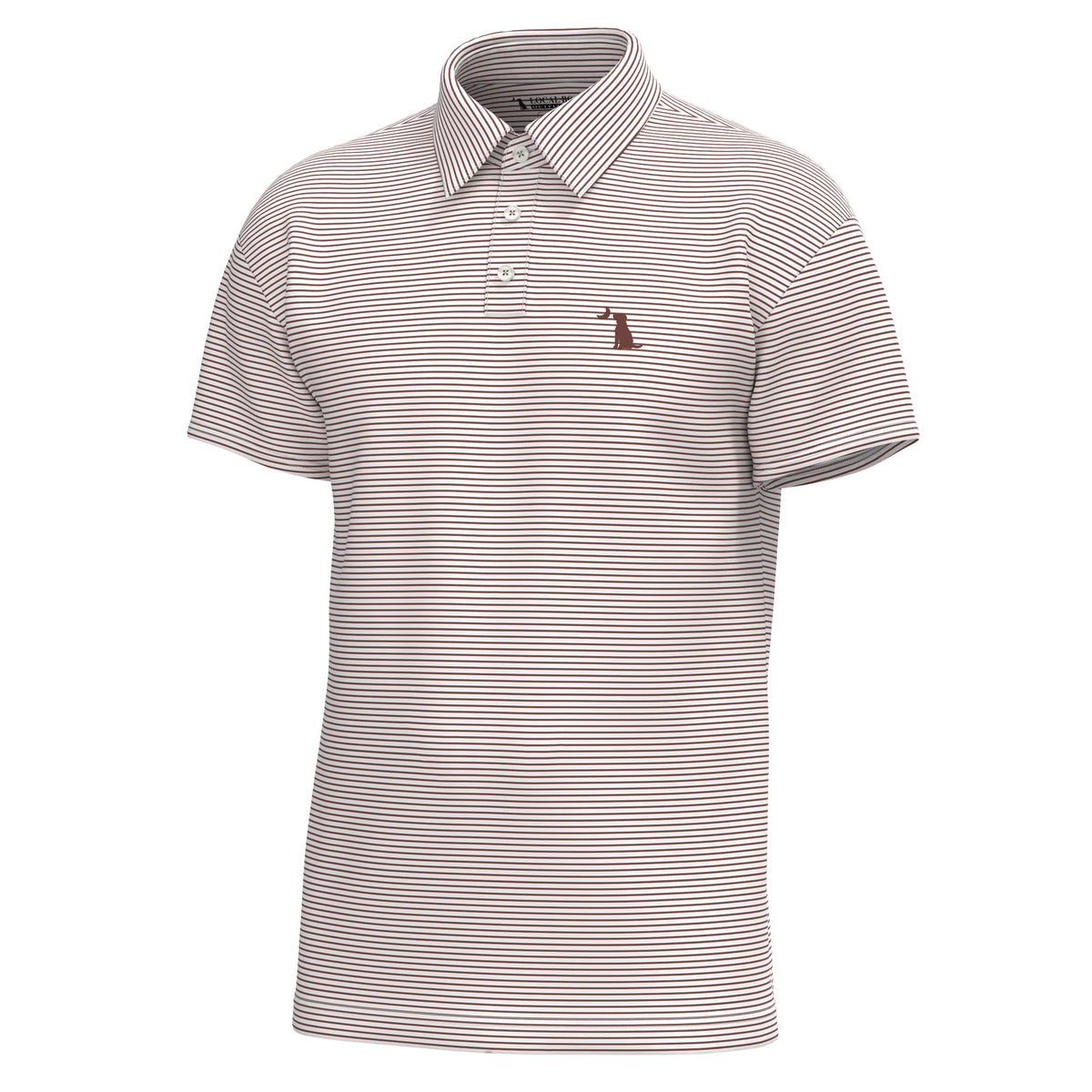 LOCAL BOY OUTFITTERS Men's Polo MAHOGANY / S Local Boy Men's Driftwood Polo L1200050MGNY