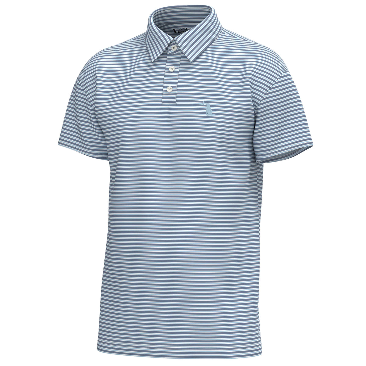 LOCAL BOY OUTFITTERS Men's Polo PLUM/ICE BLUE/WHITE / S Local Boy Men's Surfside Polo L1200022PIW