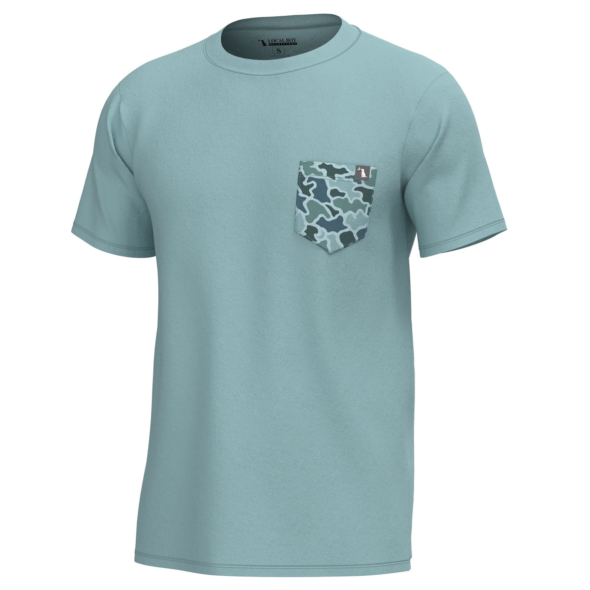 LOCAL BOY OUTFITTERS Men's Tees DARK MINT CAMO / S Local Boy Mens' S/S Heather-Blend Crew L1400082MDMC