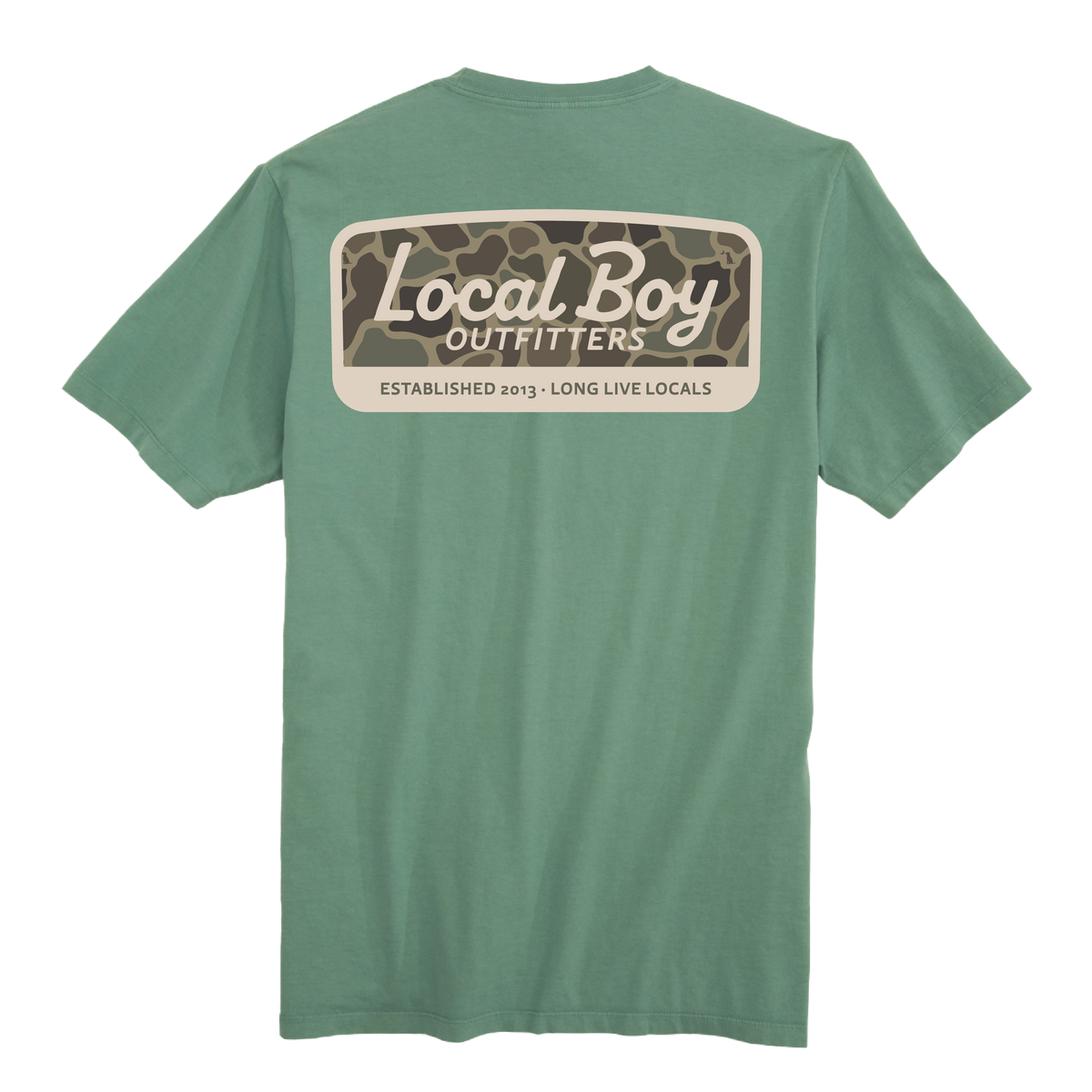 LOCAL BOY OUTFITTERS Men's Tees LIGHT GREEN / S Local Boy Men's Brush Camo Mark T-Shirt L1000787LTG