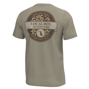 LOCAL BOY OUTFITTERS Men's Tees SAND / S Local Boy Men's Vintage Sphere Short Sleeve Heather Performance Shirt L1410013SND