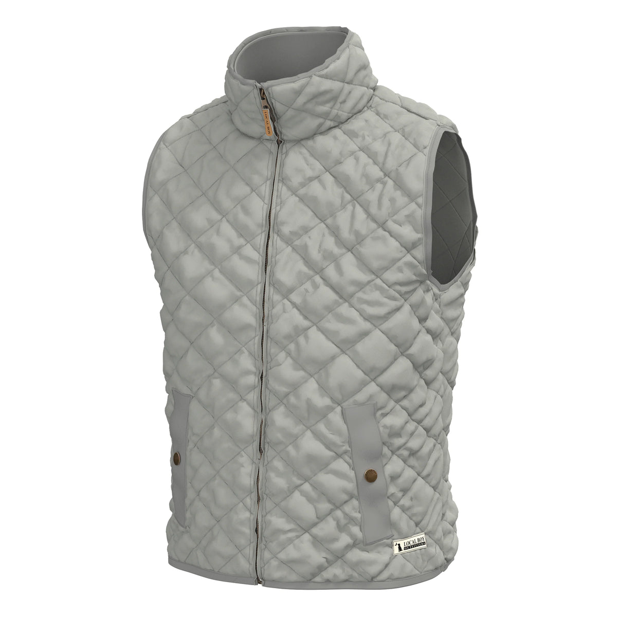 LOCAL BOY OUTFITTERS Men's Vests ASH / S Local Boy Men's Diamond Quilted Vest L1300052ASH