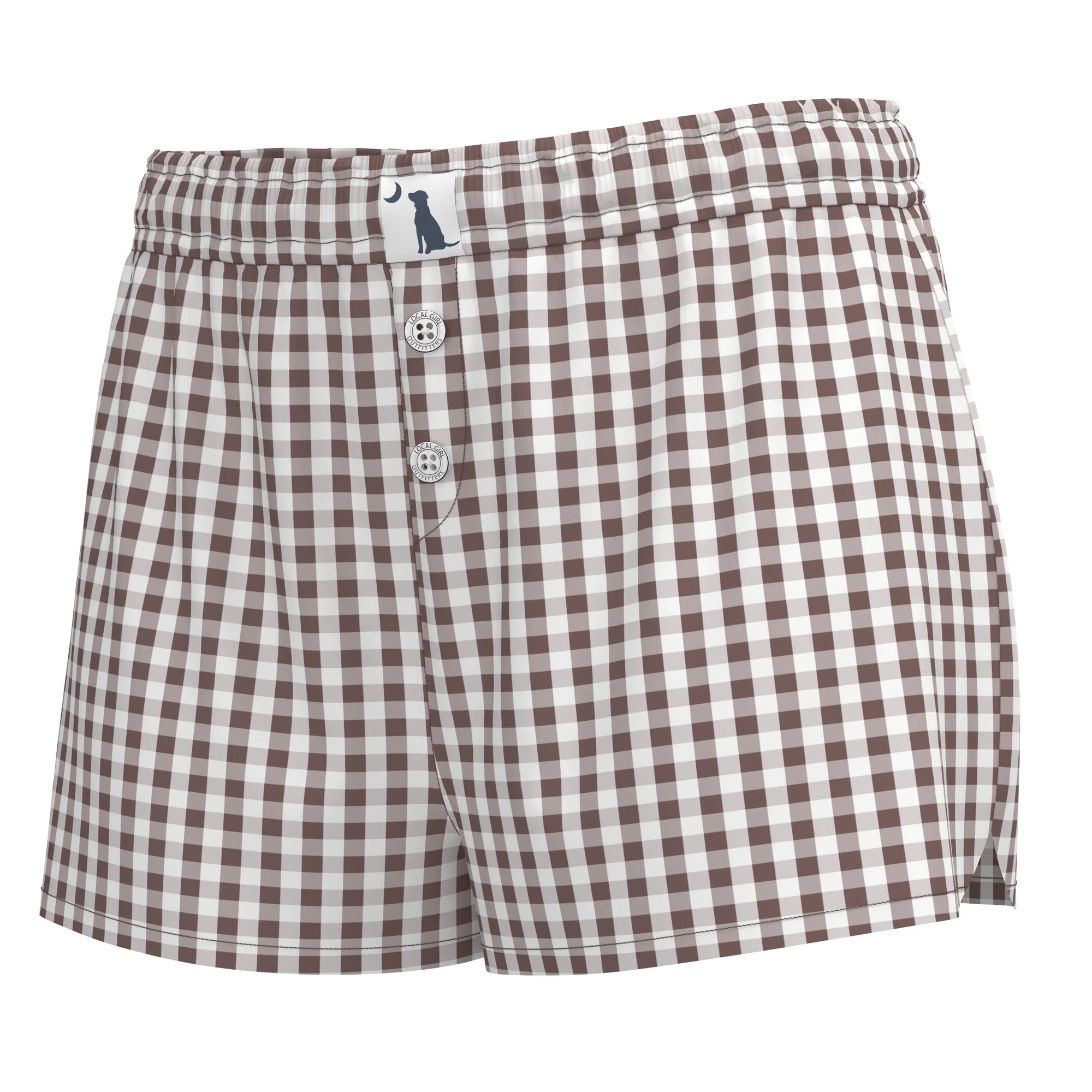 LOCAL GIRL Women's Shorts ROSE / XS Local Girl Boxer Shorts || David's Clothing L5160005