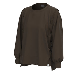 LOCAL GIRL Women's Sweatshirt ESPRESSO / XS Local Girl Daily Crew L5130045