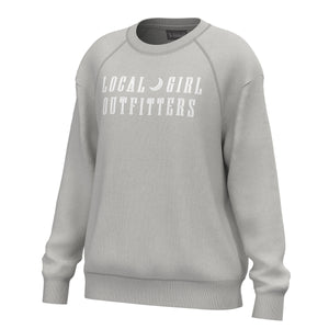LOCAL GIRL Women's Sweatshirt LIGHT SAND / XS Local Girl Moon Cotton Crewneck L5130009LS