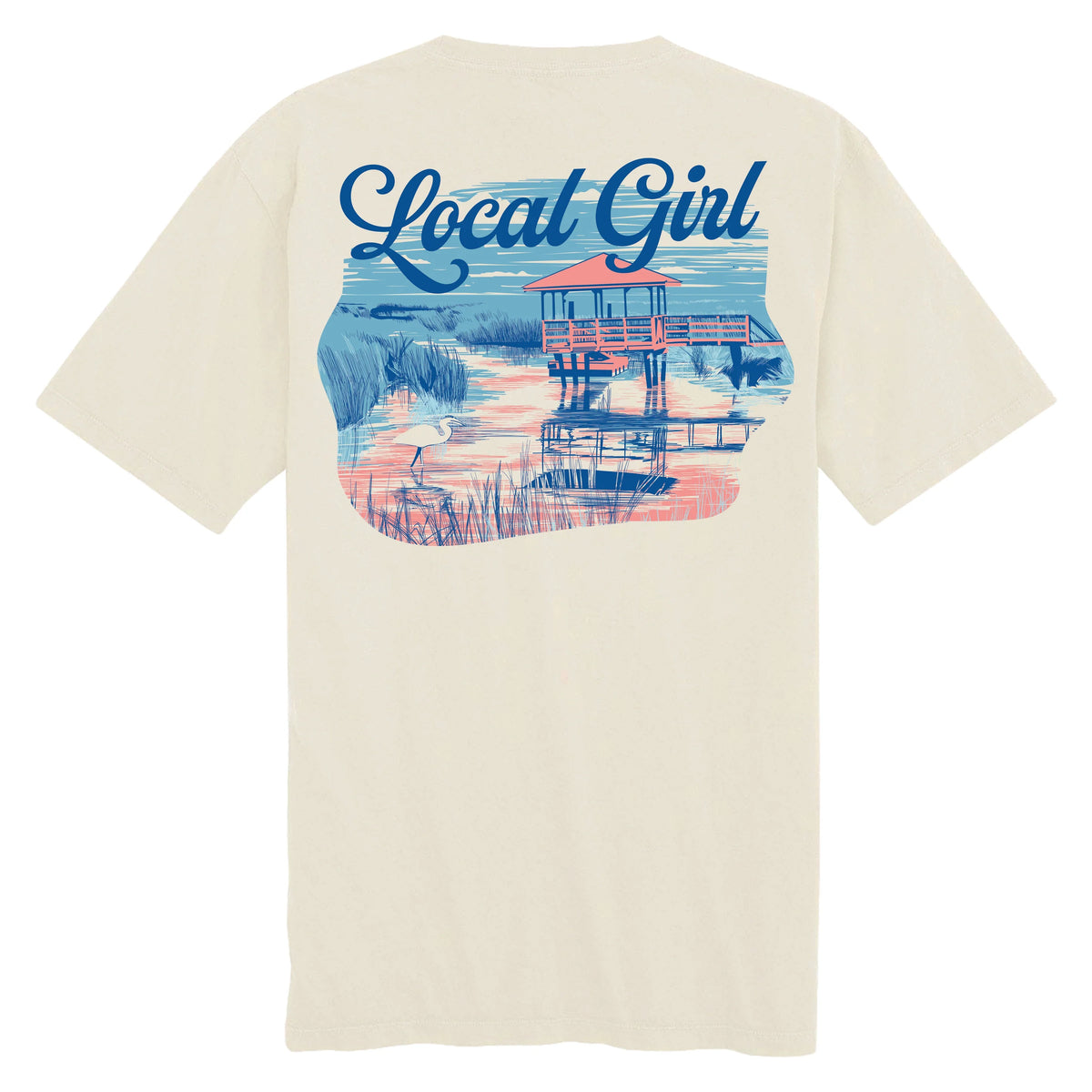 LOCAL GIRL Women's Tee Local Girl Heron Marsh SS Tee