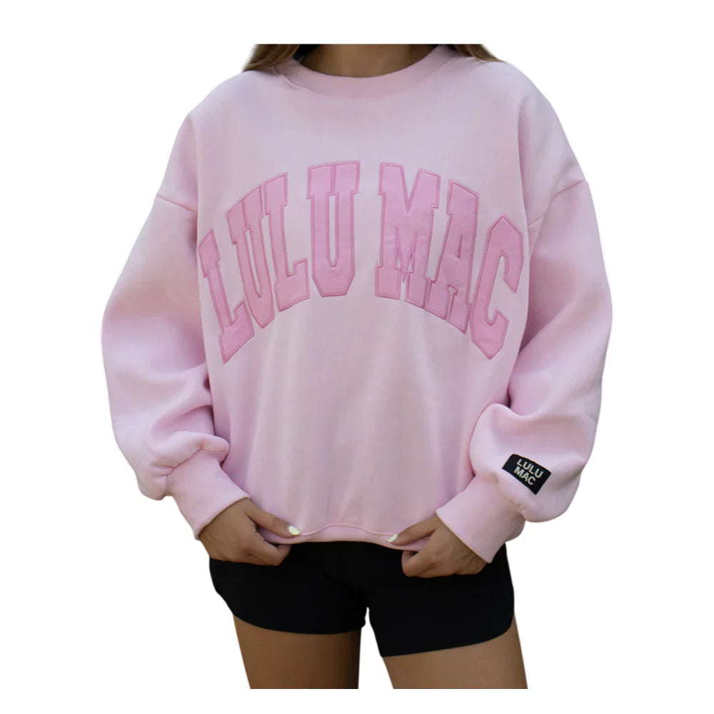 LU LU MAC Women's Sweatshirt PINK / XS Lulu Mac Mono Sweatshirt MONO-2225