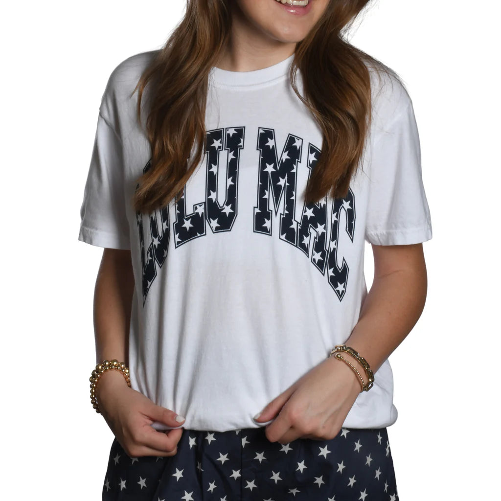 LU LU MAC Women's Tee NAVY / S Lulu Mac Star Comfort Color Tee LM-STAR-N