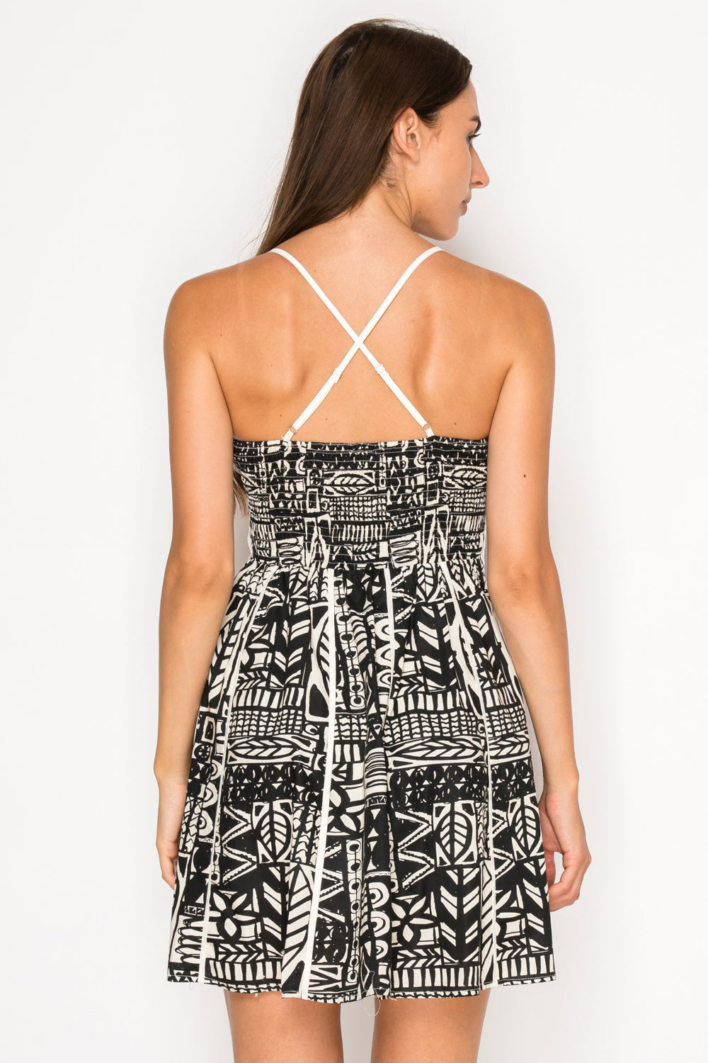 MEET ME IN SANTORINI Women's Dresses Nysas Ink Mini Dress