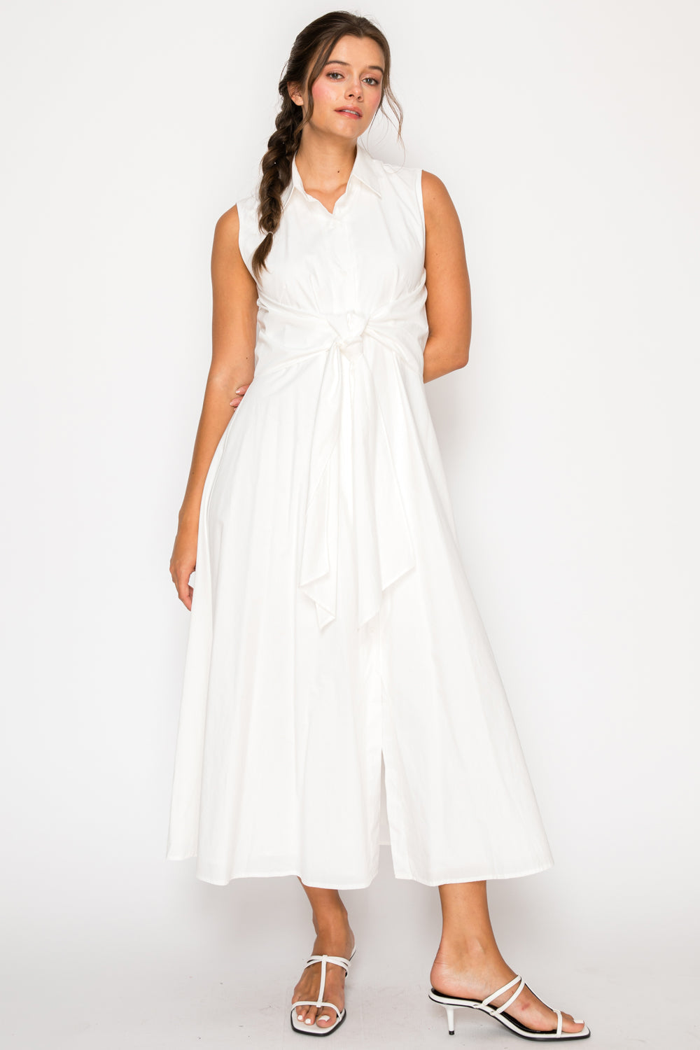 White Poplin Shirt Dress White Poplin Shirt Dress