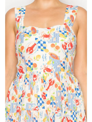 MEET ME IN SANTORINI Women's Romper Mykonos Market Romper