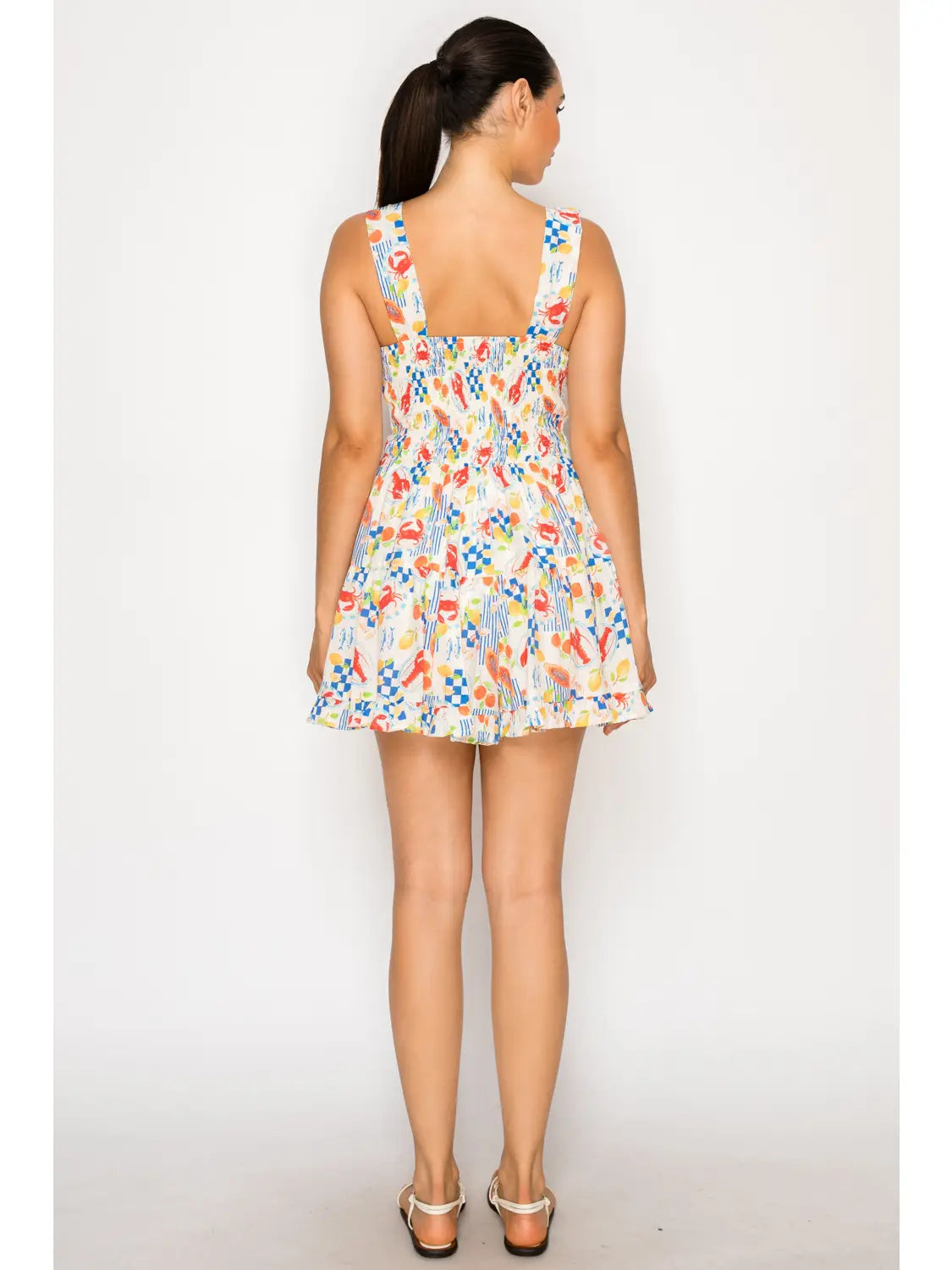MEET ME IN SANTORINI Women's Romper Mykonos Market Romper