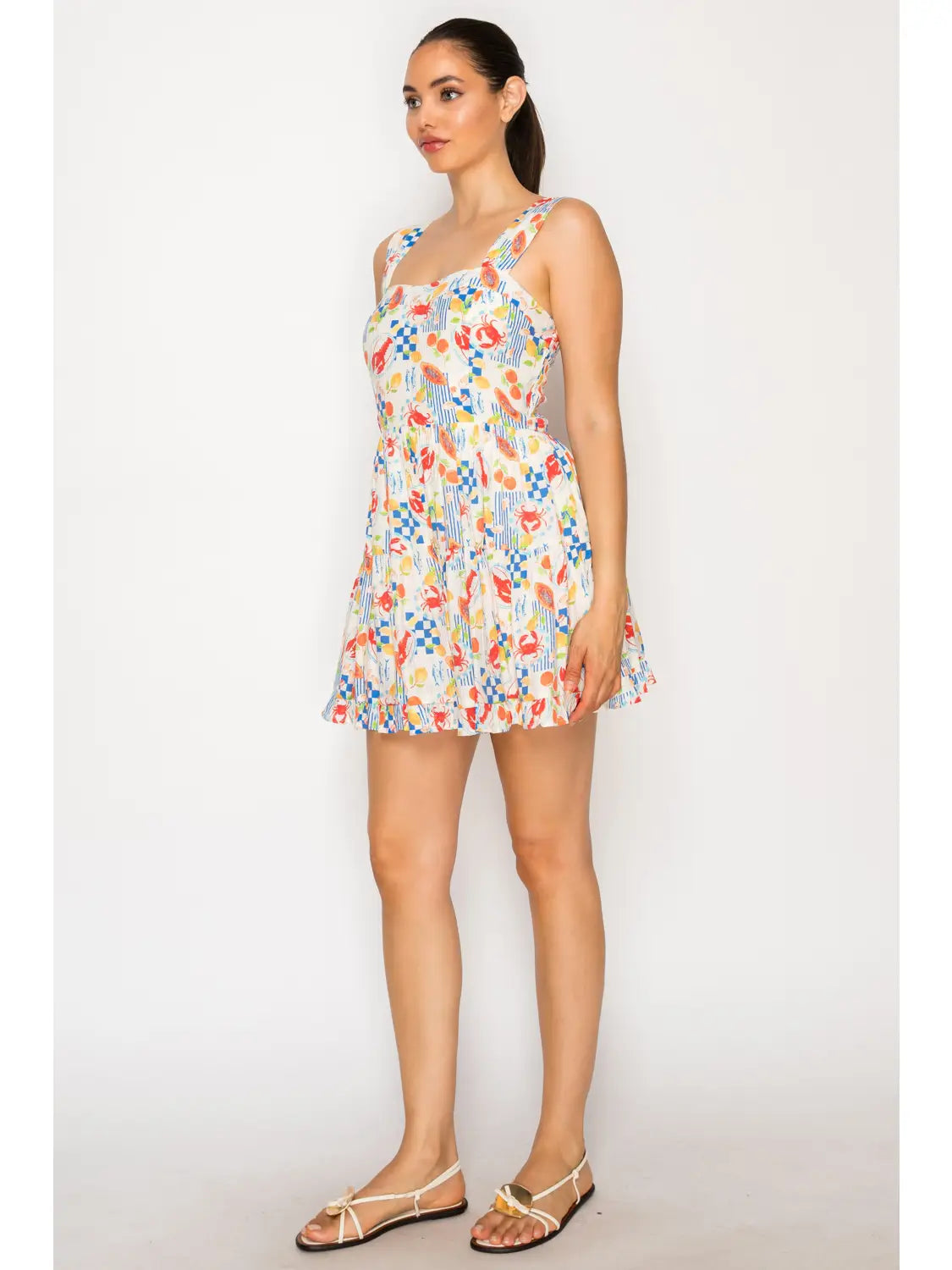 MEET ME IN SANTORINI Women's Romper Mykonos Market Romper