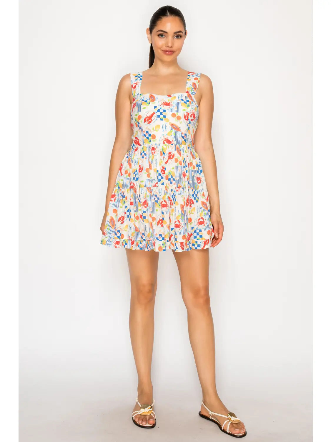 MEET ME IN SANTORINI Women's Romper Mykonos Market Romper