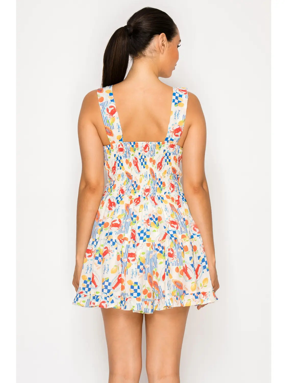 MEET ME IN SANTORINI Women's Romper Mykonos Market Romper
