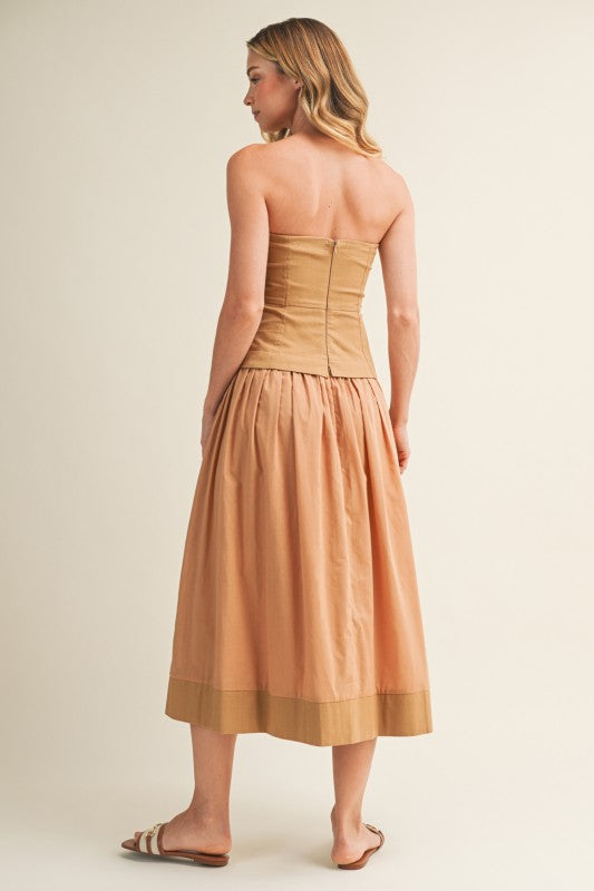 MUSTARD SEED Women's Dresses Corset Lined Strapless Dress