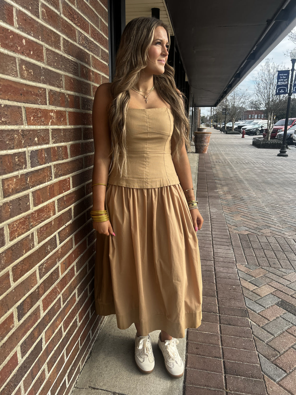 MUSTARD SEED Women's Dresses Corset Lined Strapless Dress